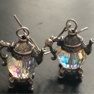 Vintage teapot earrings